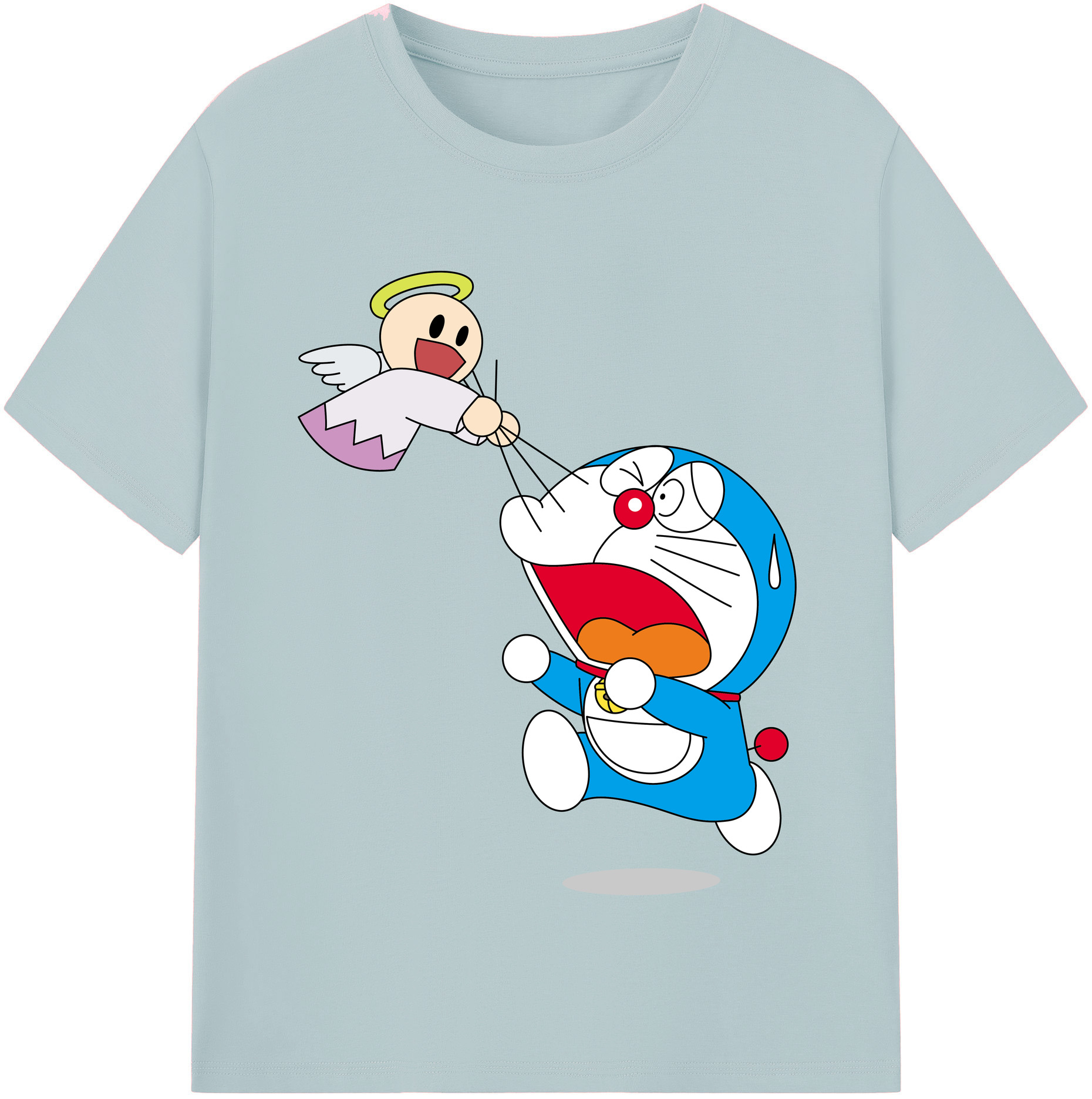 （画像用） ドラえもん Doraemon 綿100％半袖Tシャツ（フロントプリント）